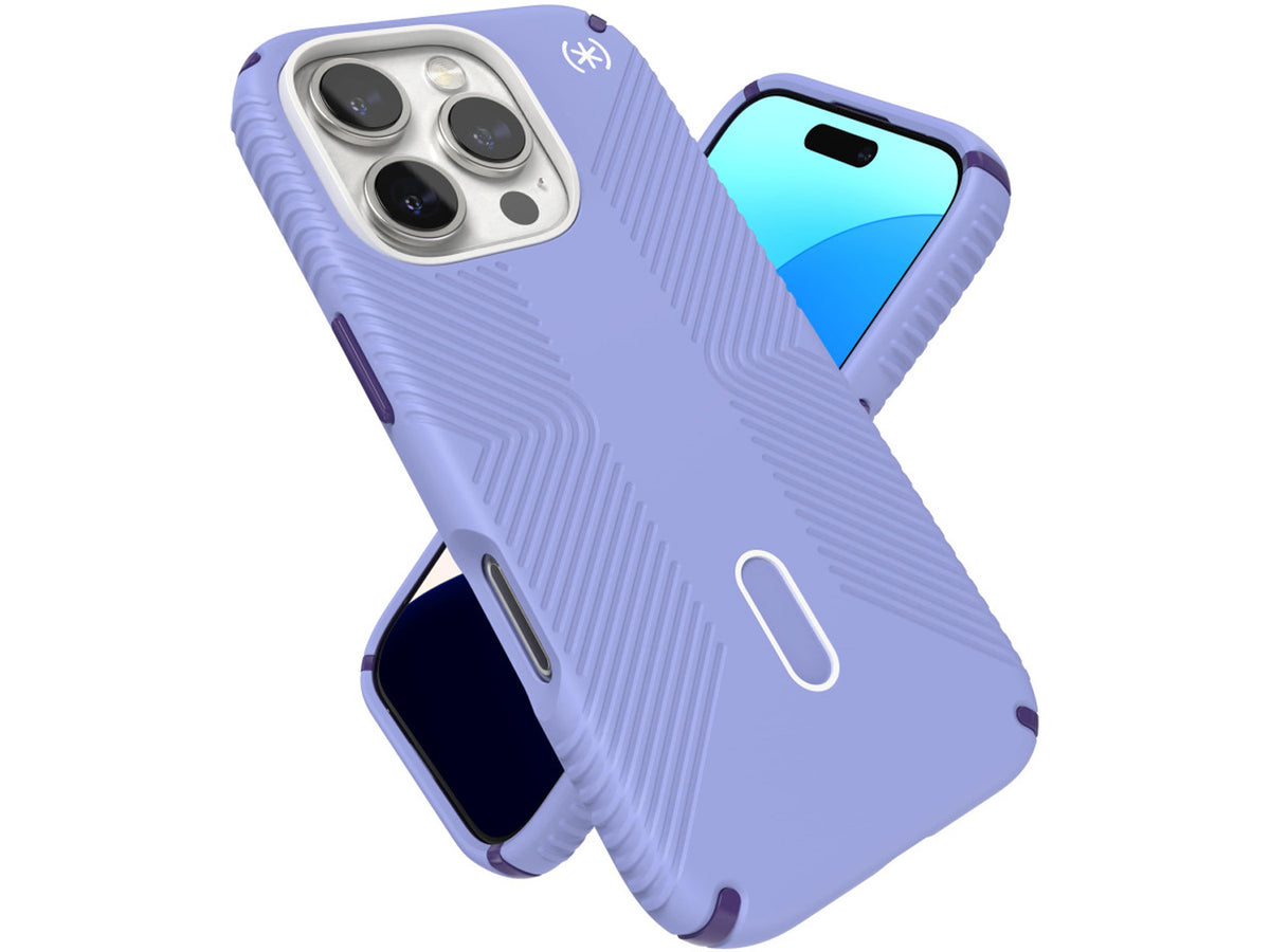 Speck Presidio2 Grip, за iPhone 16 Pro, MagSafe + ClickLock, Future Lavender