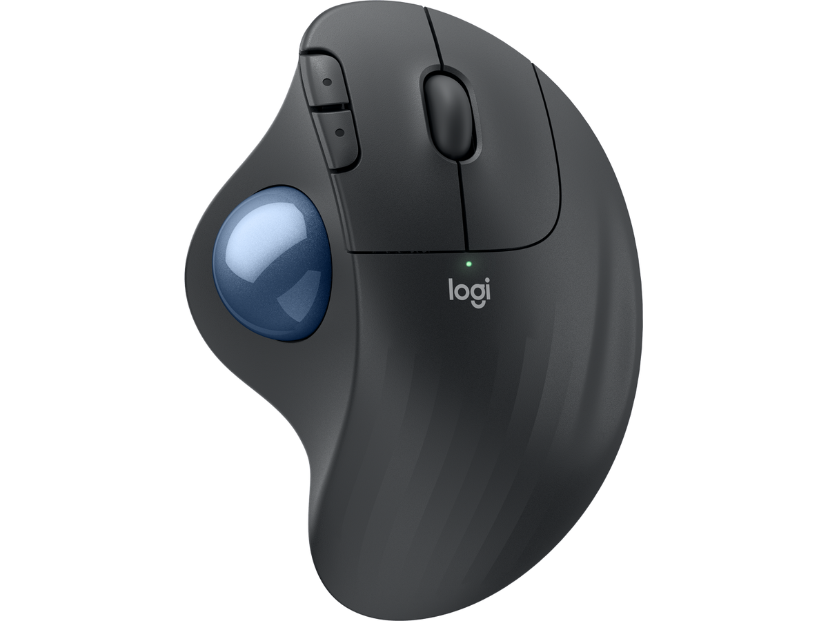 Logitech ERGO M575S, Graphite + Blue Ball