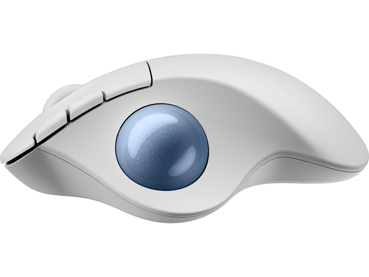 Logitech ERGO M575S, Off-White + Blue Ball