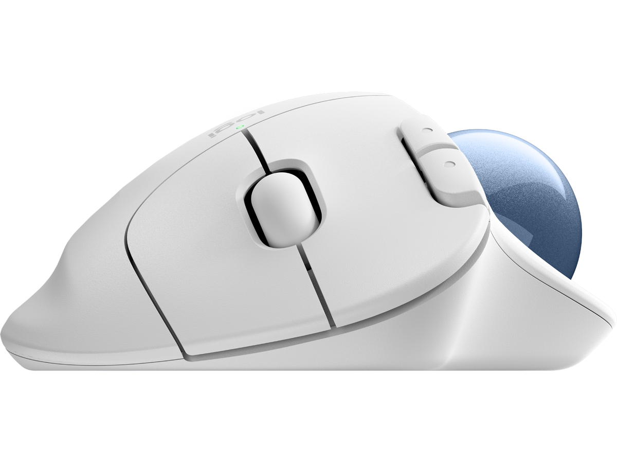 Logitech ERGO M575S, Off-White + Blue Ball
