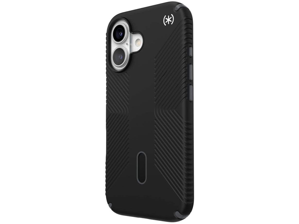 Speck Presidio2 Grip, за iPhone 16, MagSafe + ClickLock, Black - Slate Grey