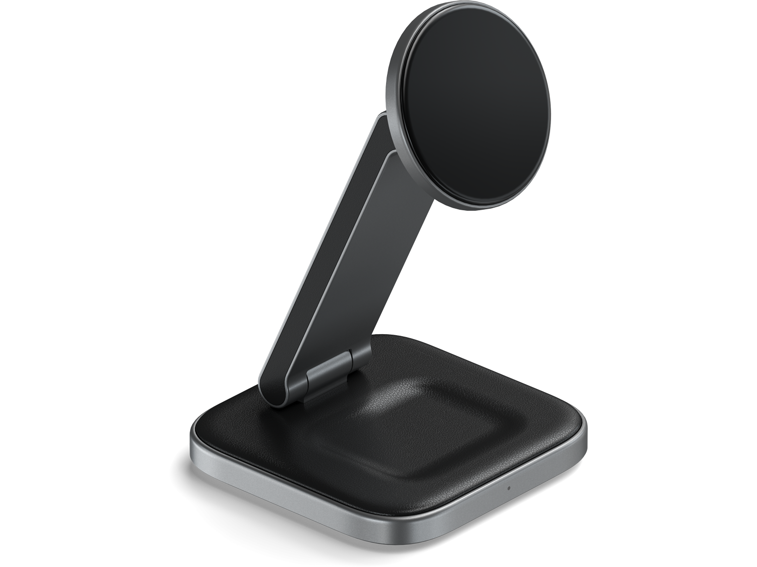 Satechi 2-in-1 Foldable Qi2 Wireless Charging Stand (Space Gray)