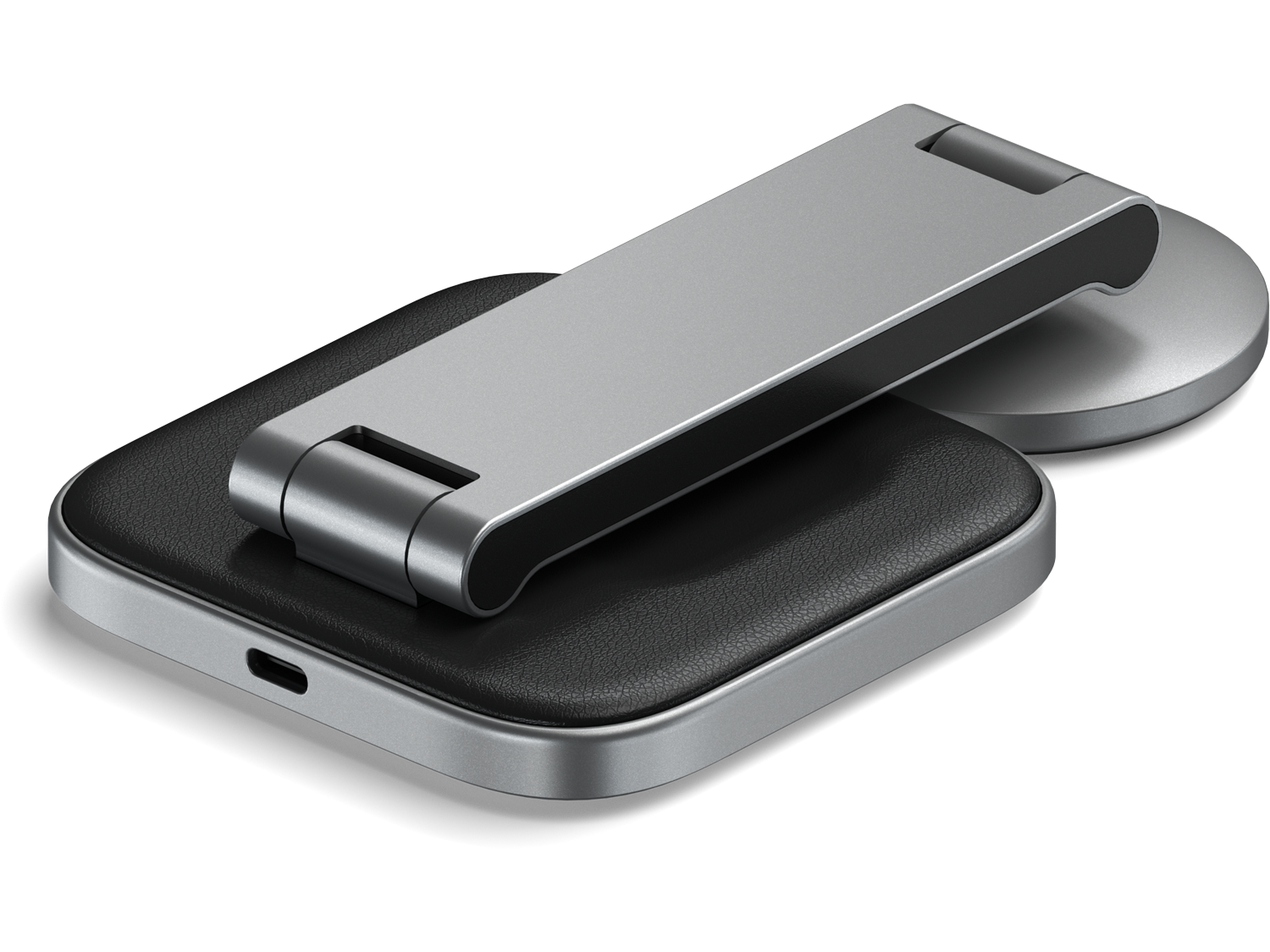 Satechi 2-in-1 Foldable Qi2 Wireless Charging Stand (Space Gray)