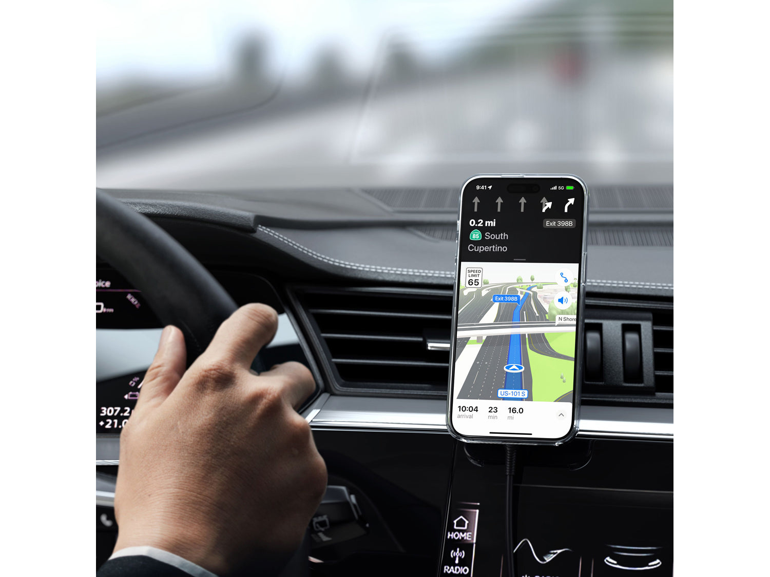 Satechi Qi2 Wireless Car Charger - Space Gray
