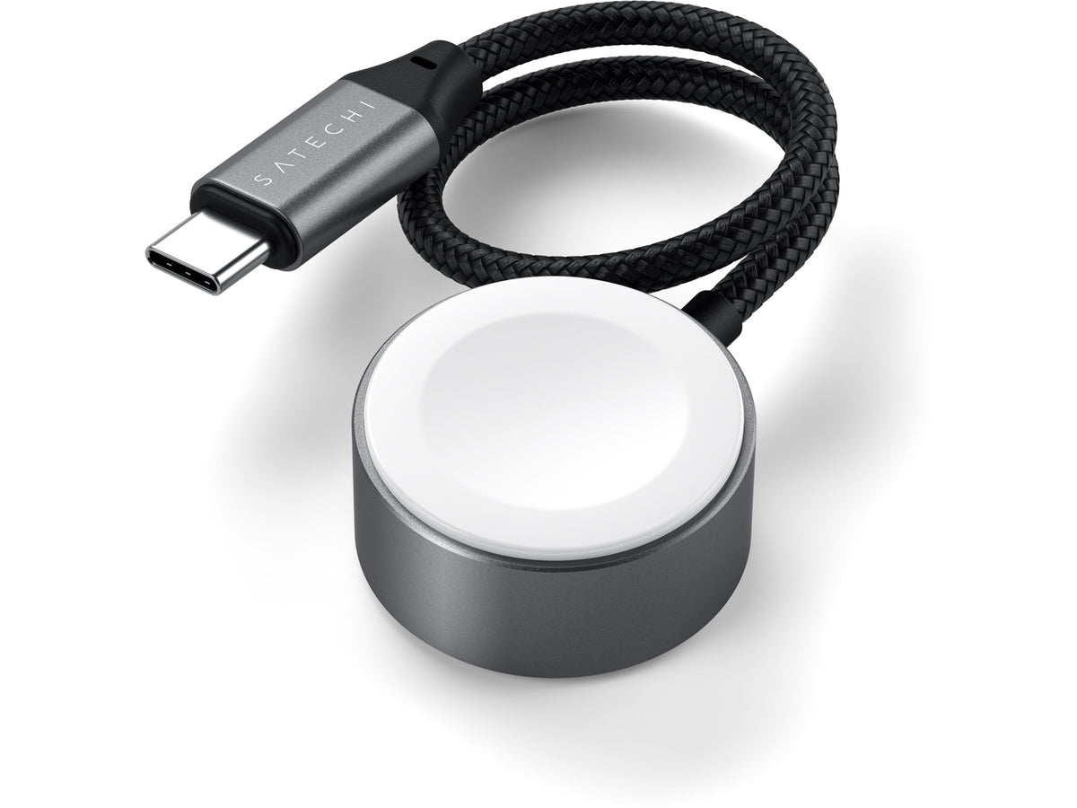 Satechi USB-C Magnetic Fast-Charging Cable for Apple Watch - Space Gray