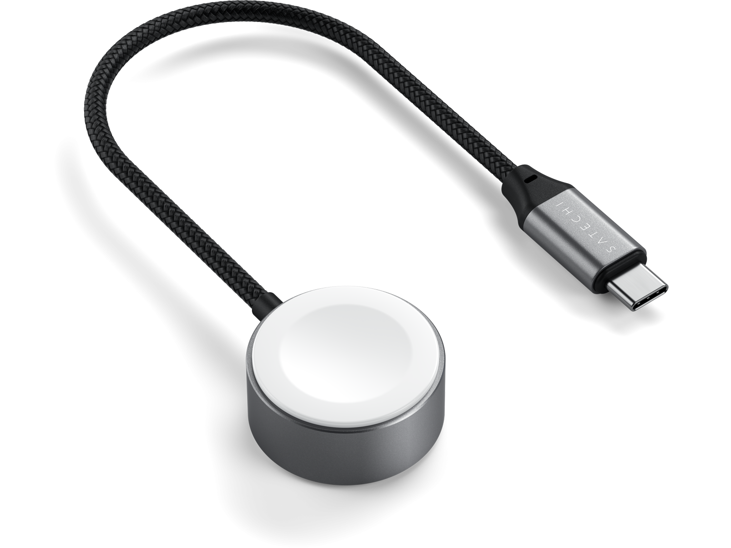 Satechi USB-C Magnetic Fast-Charging Cable for Apple Watch - Space Gray