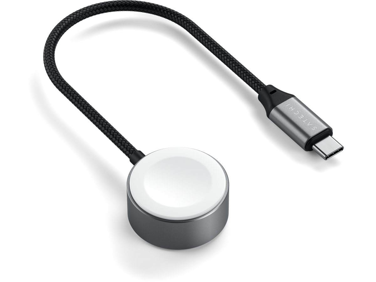 Satechi USB-C Magnetic Fast-Charging Cable for Apple Watch - Space Gray
