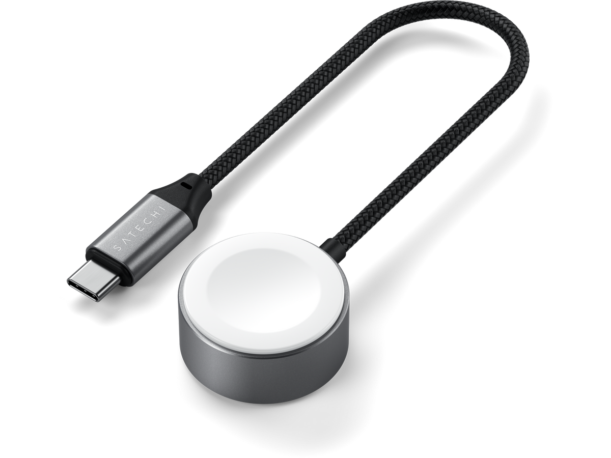 Satechi USB-C Magnetic Fast-Charging Cable for Apple Watch - Space Gray