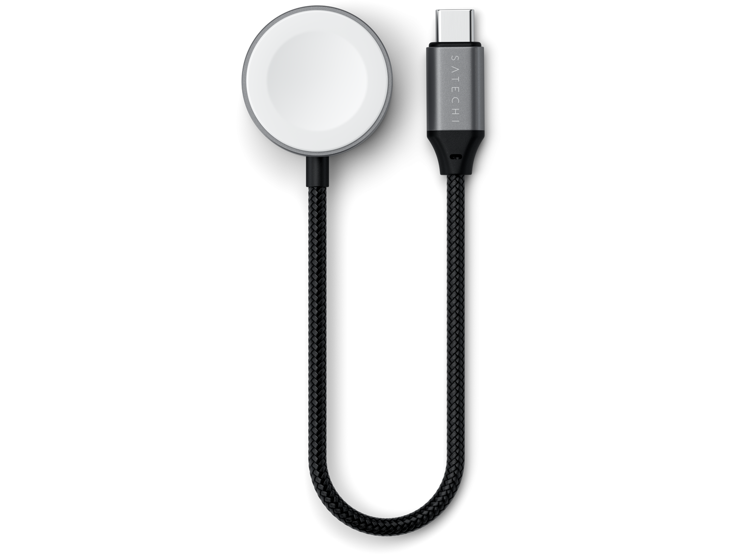 Satechi USB-C Magnetic Fast-Charging Cable for Apple Watch - Space Gray