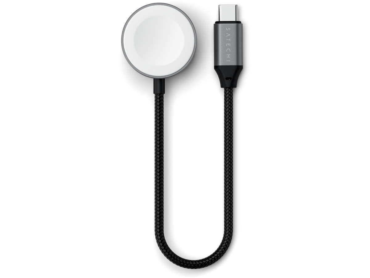 Satechi USB-C Magnetic Fast-Charging Cable for Apple Watch - Space Gray
