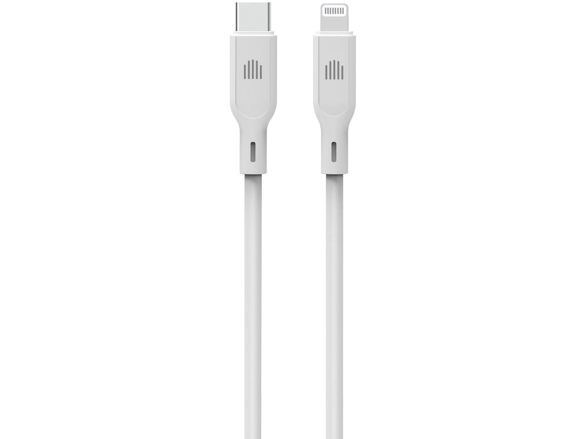 Dviced Cable USB-C to Lightning silicone 1,25m - White
