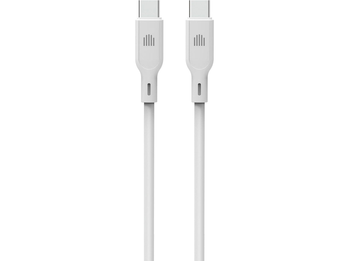 Dviced Cable USB-C to USB-C silicone 1,25m - White