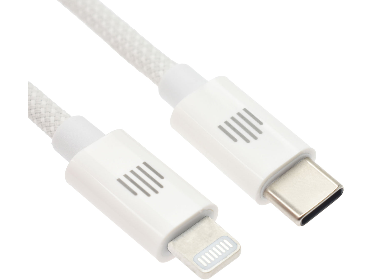 Dviced Cable USB-C to Lightning Nylon Textile 1,25m - White