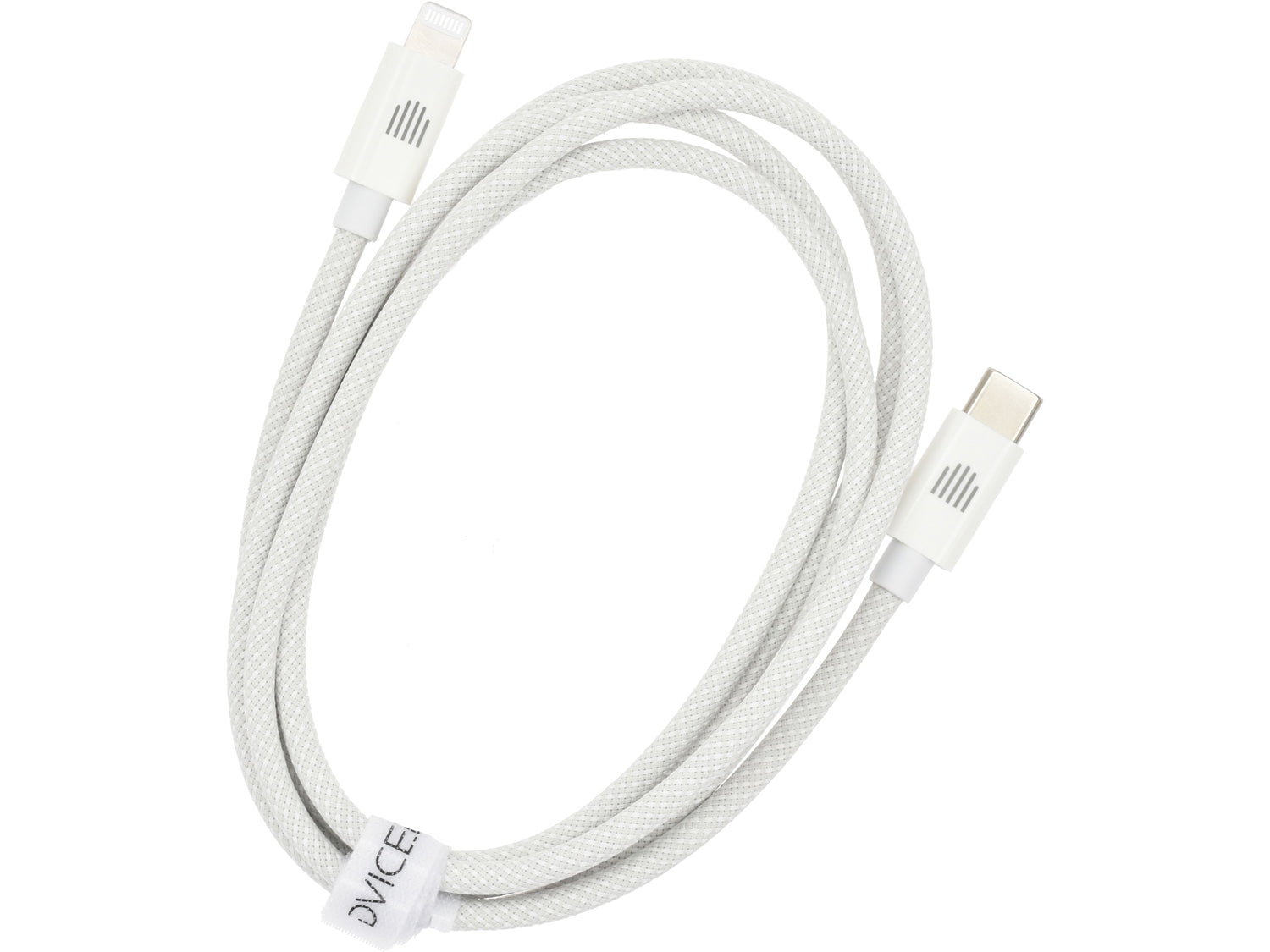 Dviced Cable USB-C to Lightning Nylon Textile 1,25m - White