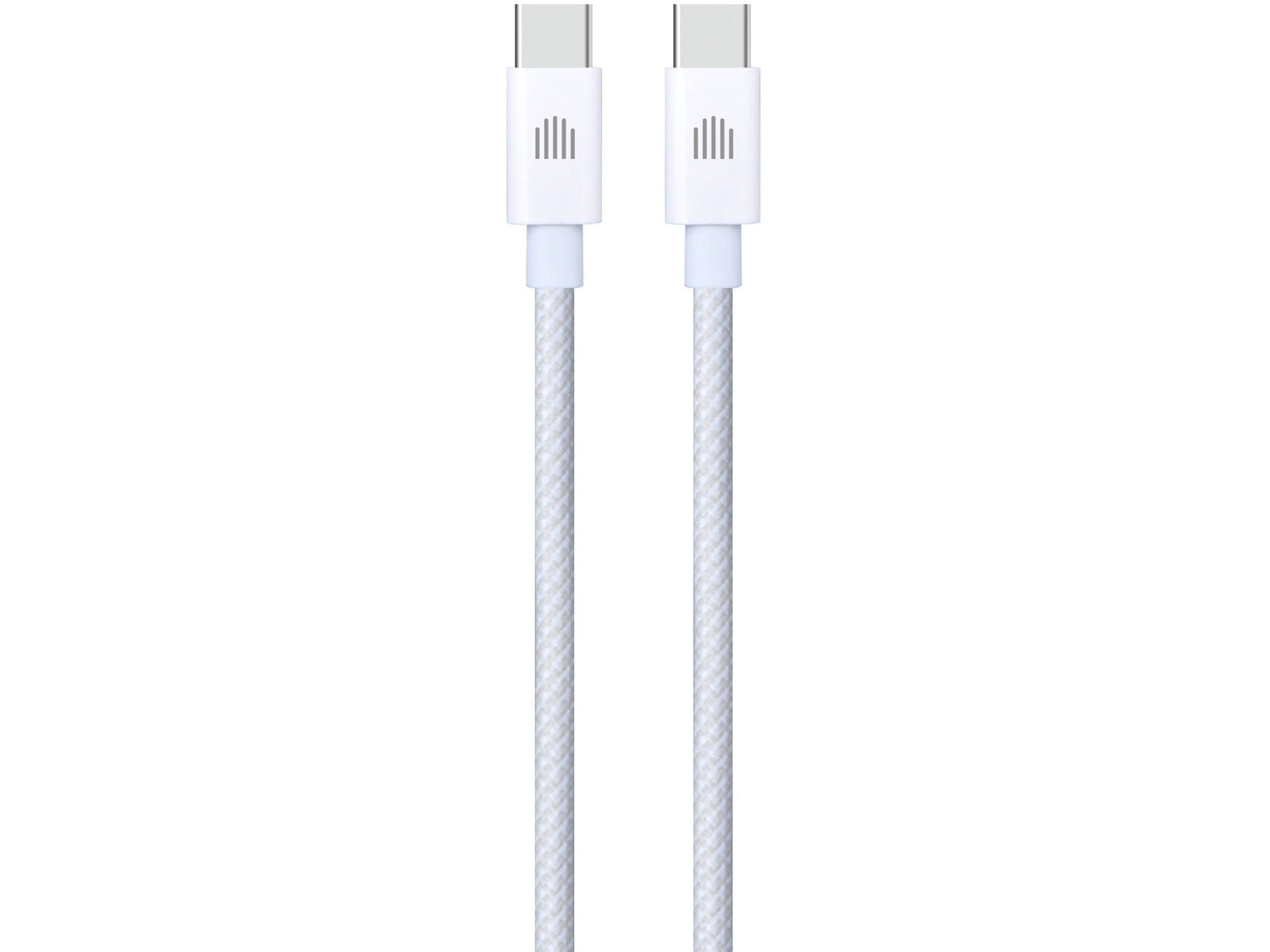 Dviced Cable USB-C to USB-C Nylon Textile 1,25m - White