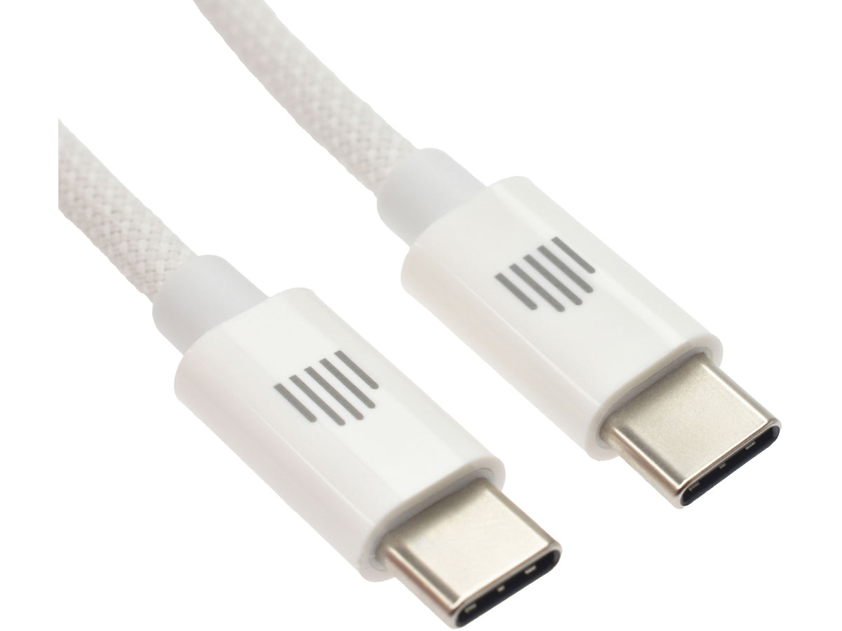 Dviced Cable USB-C to USB-C Nylon Textile 1,25m - White