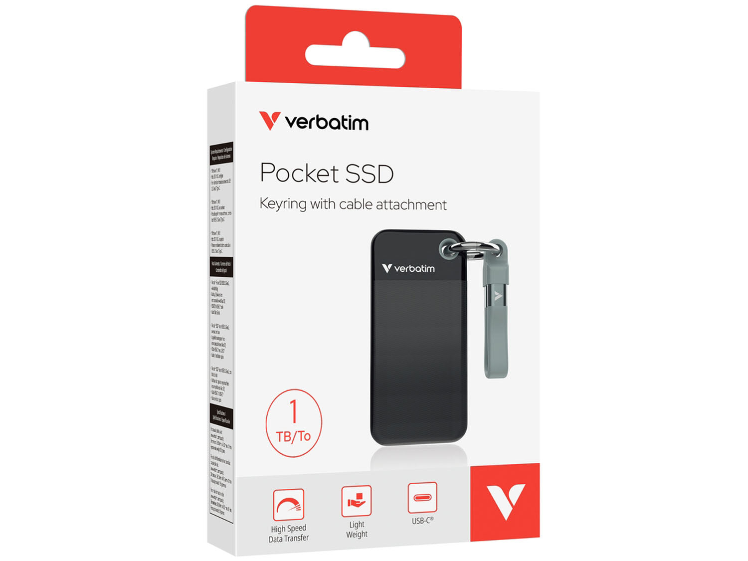 1TB Verbatim Pocket SSD Black/Grey