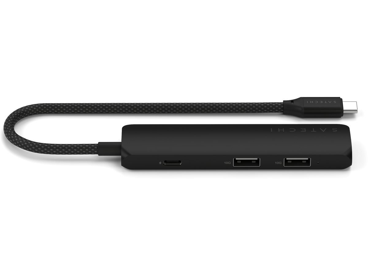 Satechi 4-in-1 USB-C Slim Multiport Adapter 4K - Black
