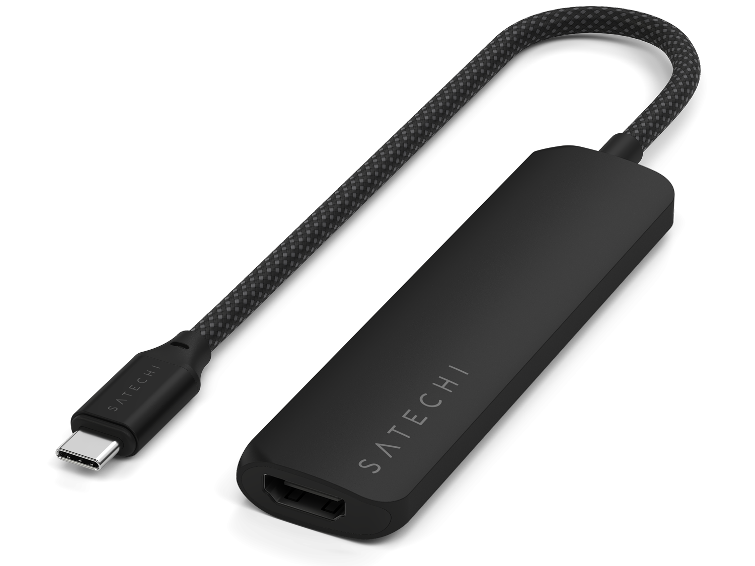 Satechi 4-in-1 USB-C Slim Multiport Adapter 4K - Black