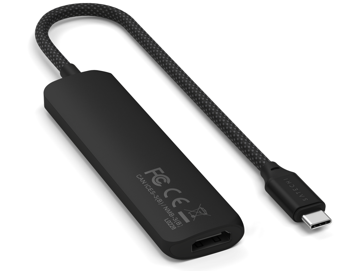 Satechi 4-in-1 USB-C Slim Multiport Adapter 4K - Black