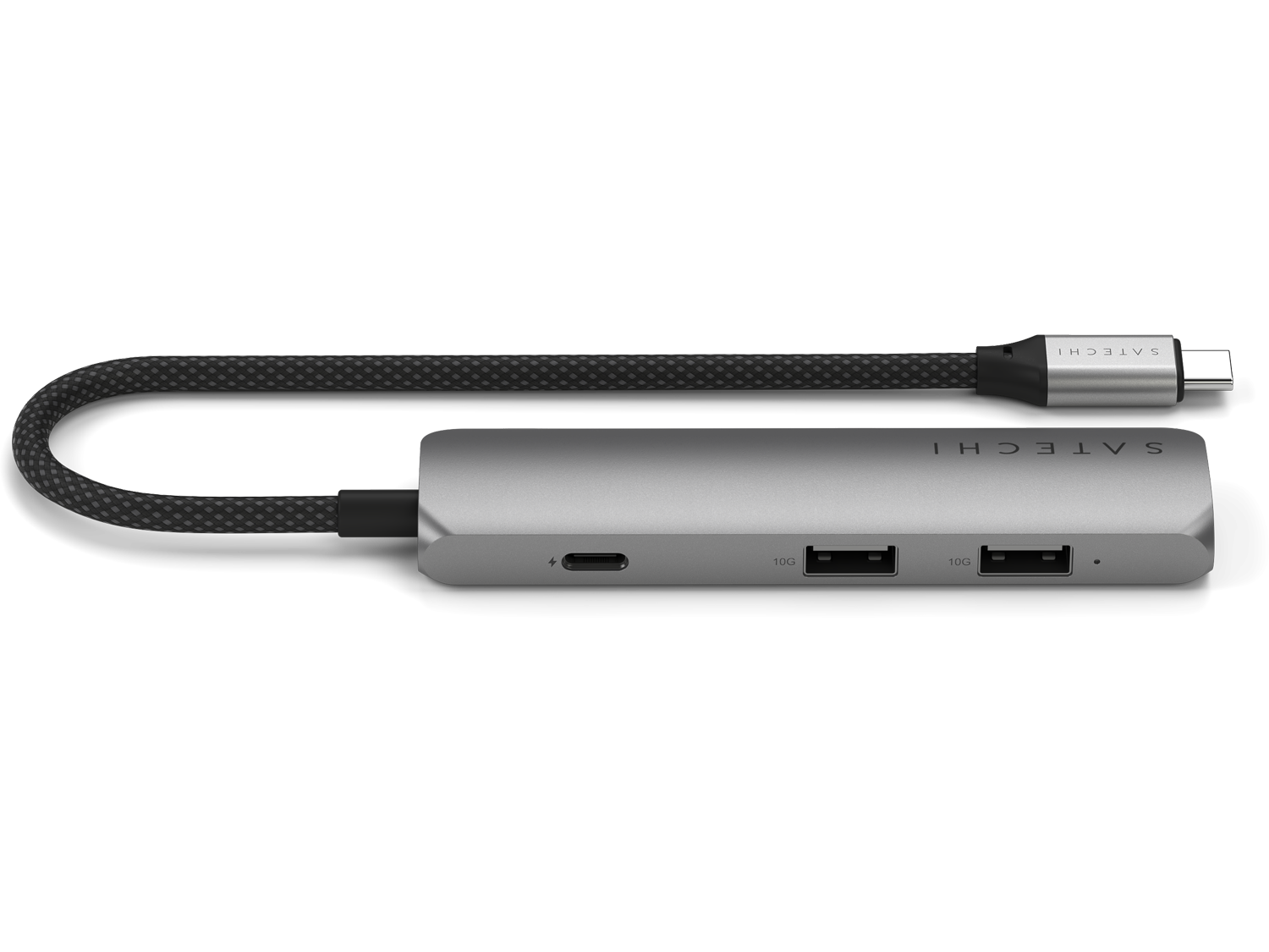 Satechi 4-in-1 USB-C Slim Multiport Adapter 4K - Space Grey