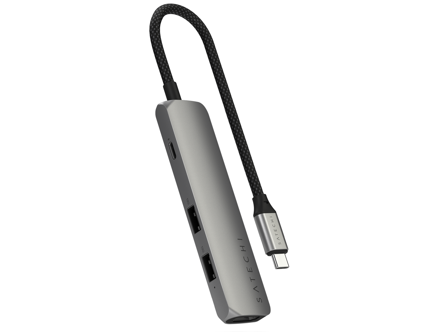 Satechi 4-in-1 USB-C Slim Multiport Adapter 4K - Space Grey