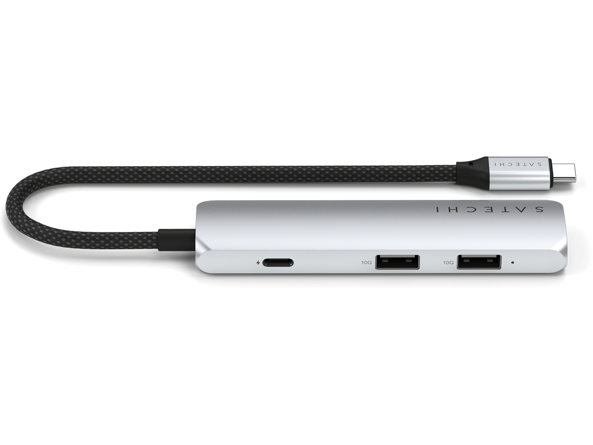 Satechi 4-in-1 USB-C Slim Multiport Adapter 4K - Silver