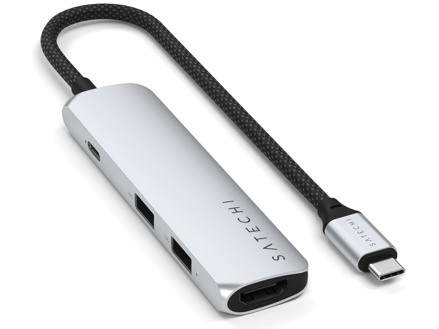 Satechi 4-in-1 USB-C Slim Multiport Adapter 4K - Silver