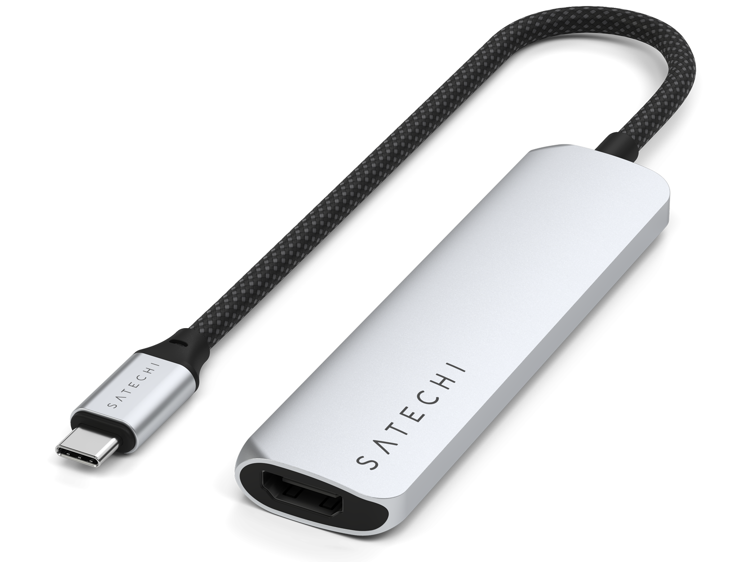 Satechi 4-in-1 USB-C Slim Multiport Adapter 4K - Silver