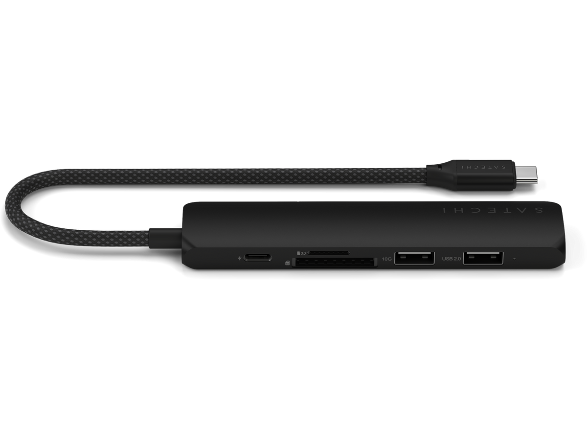 Satechi 6-in-1 USB-C Slim Multiport Adapter - Black