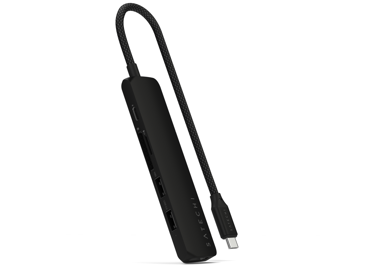 Satechi 6-in-1 USB-C Slim Multiport Adapter - Black