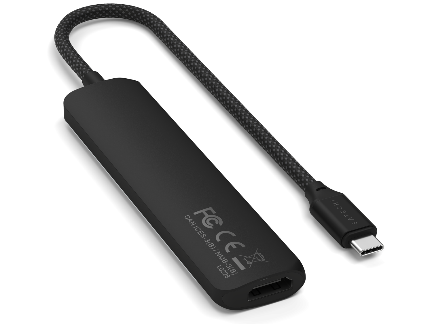 Satechi 6-in-1 USB-C Slim Multiport Adapter - Black