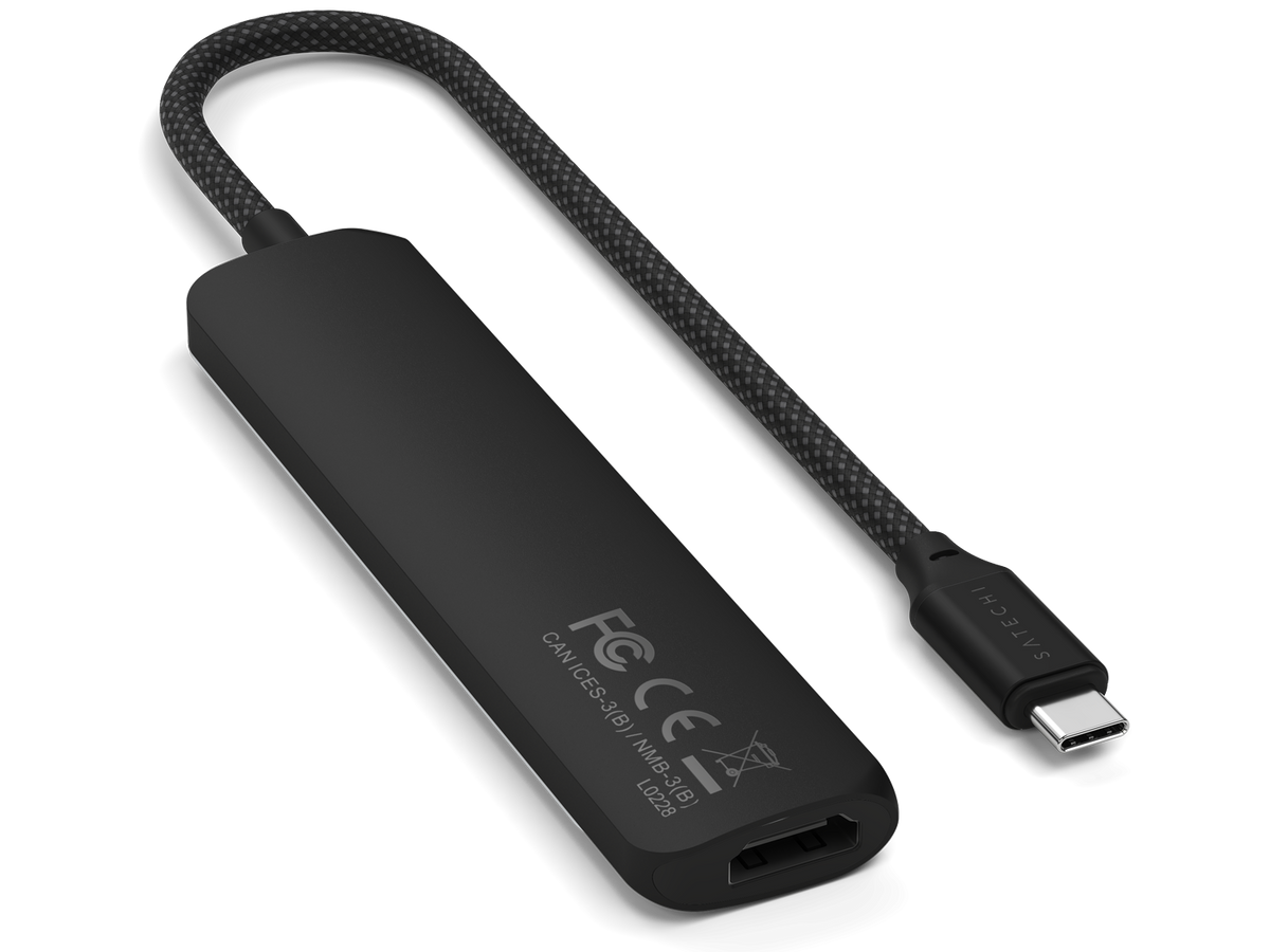 Satechi 6-in-1 USB-C Slim Multiport Adapter - Black
