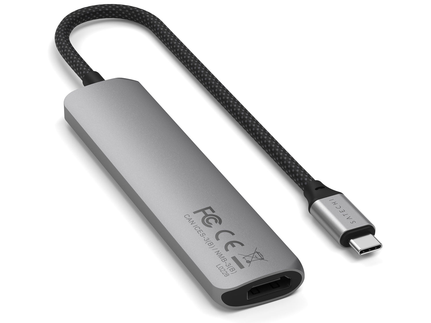 Satechi 6-in-1 USB-C Slim Multiport Adapter - Space Grey