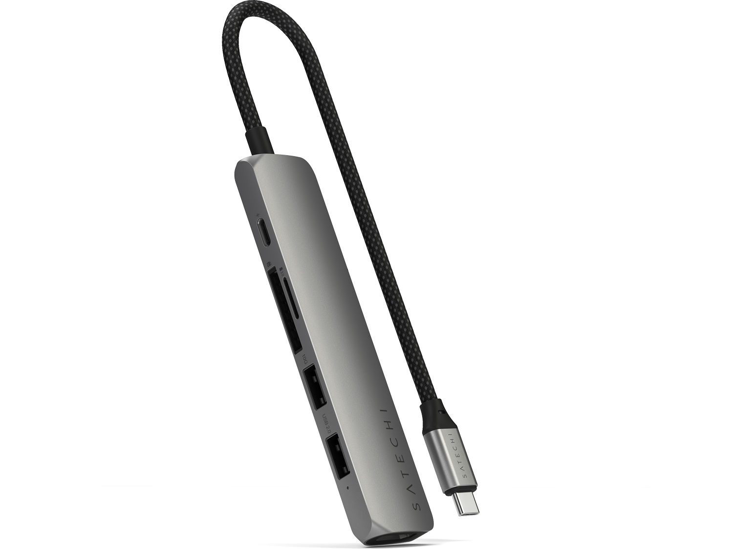 Satechi 6-in-1 USB-C Slim Multiport Adapter - Space Grey
