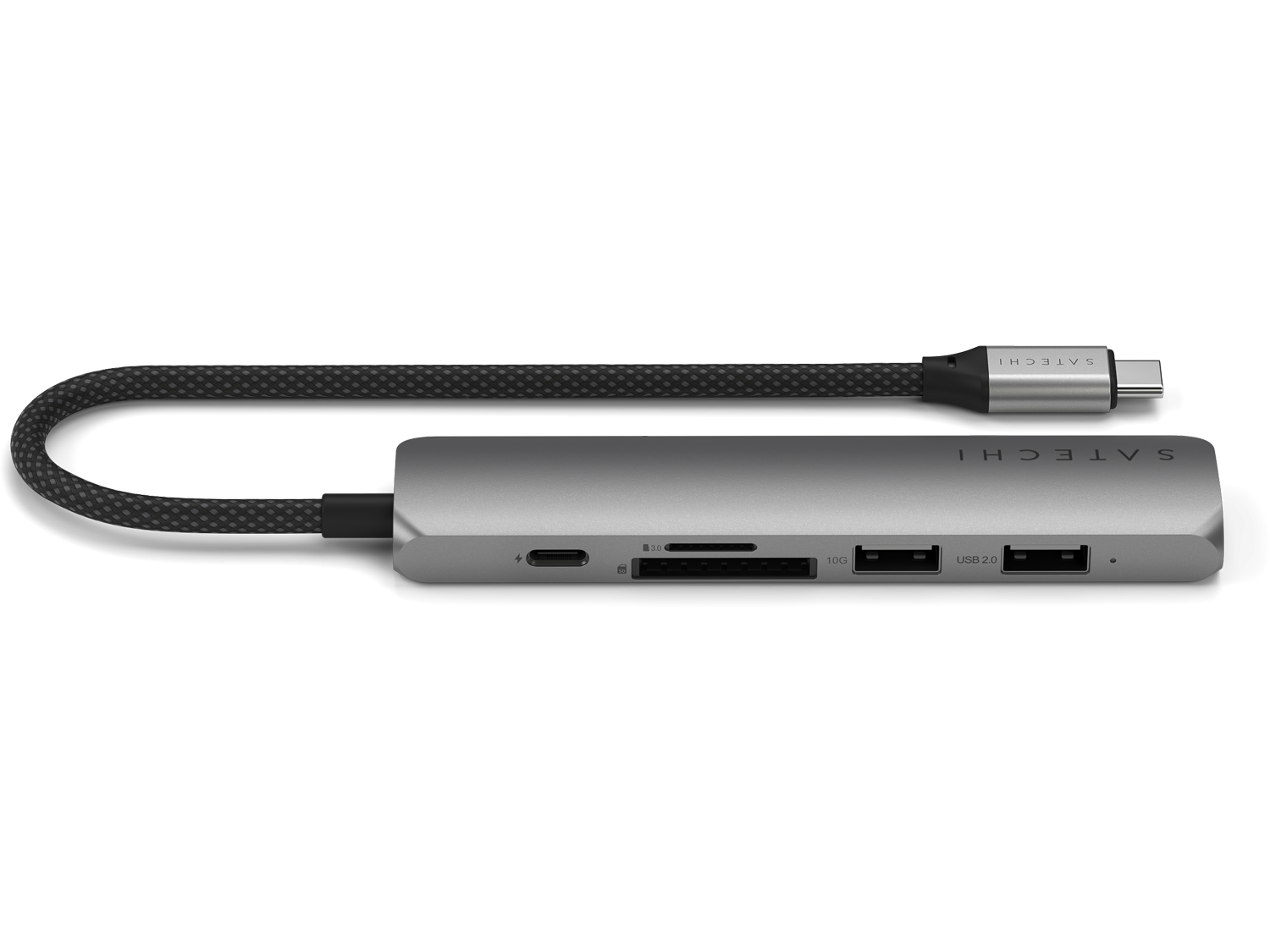 Satechi 6-in-1 USB-C Slim Multiport Adapter - Space Grey