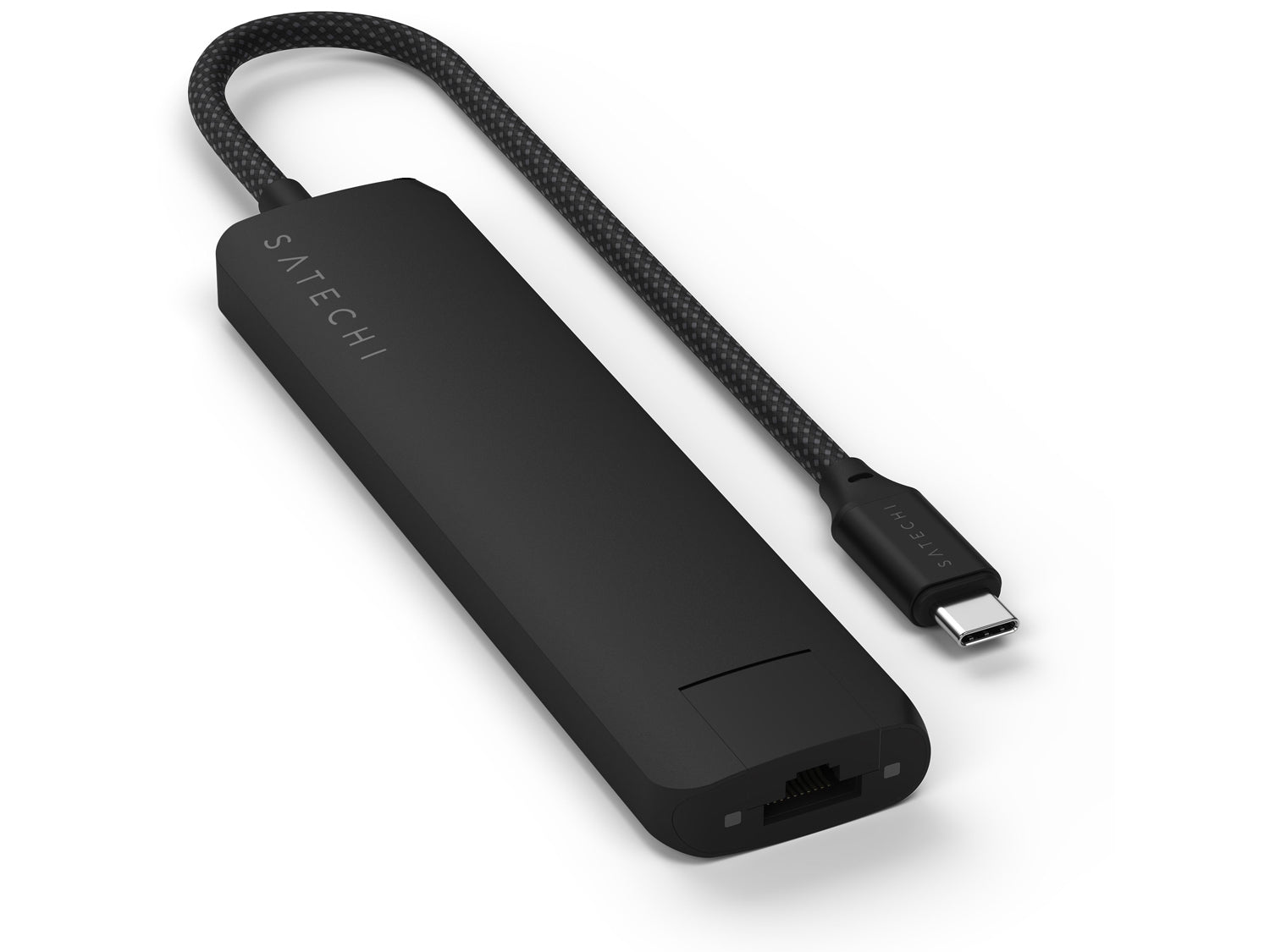 Satechi 7-in-1 USB-C Slim Multiport Adapter with Ethernet - Black