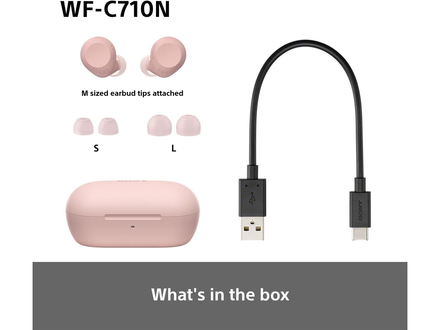 Sony WF-C710N, Pink