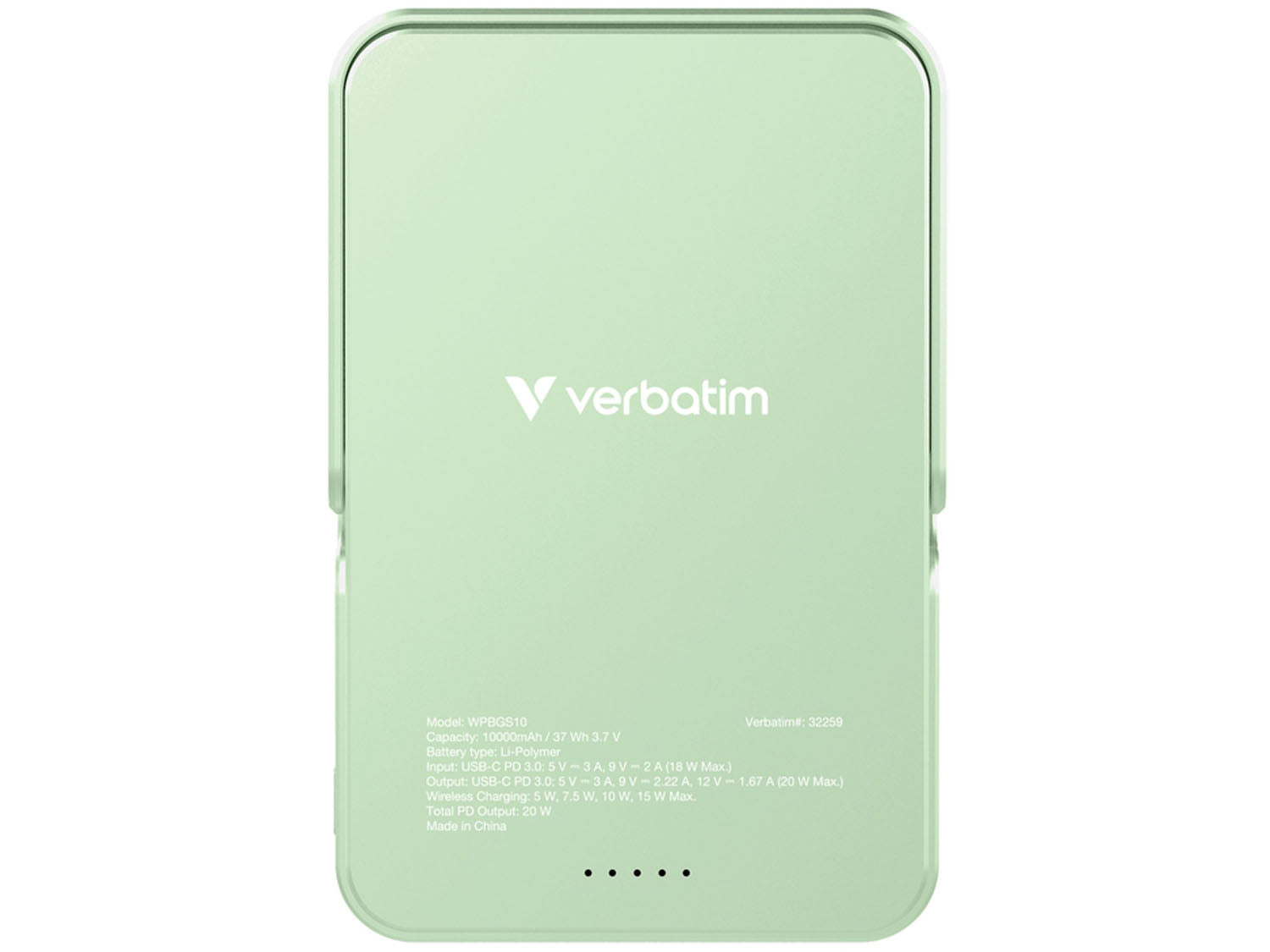 Verbatim Charge 'n' Go Power Bank with Stand 10000mAh, Green