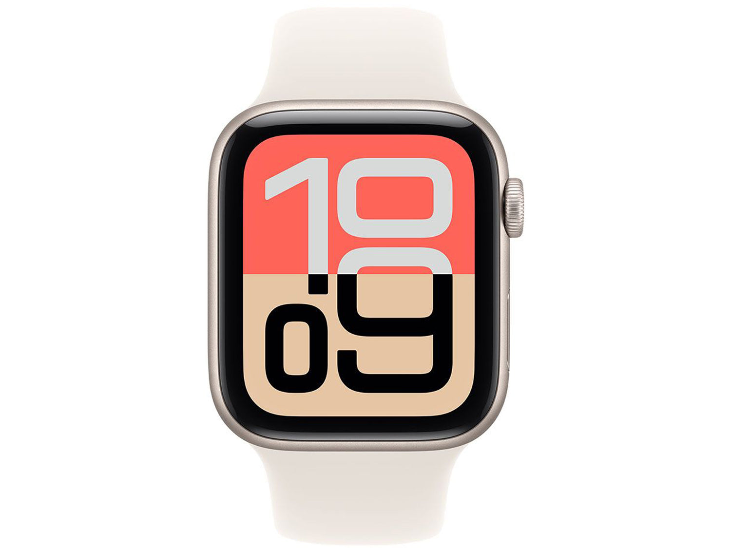 Apple Watch SE 3 GPS 44mm Starlight Aluminium Case with Starlight Sport Band - S/M