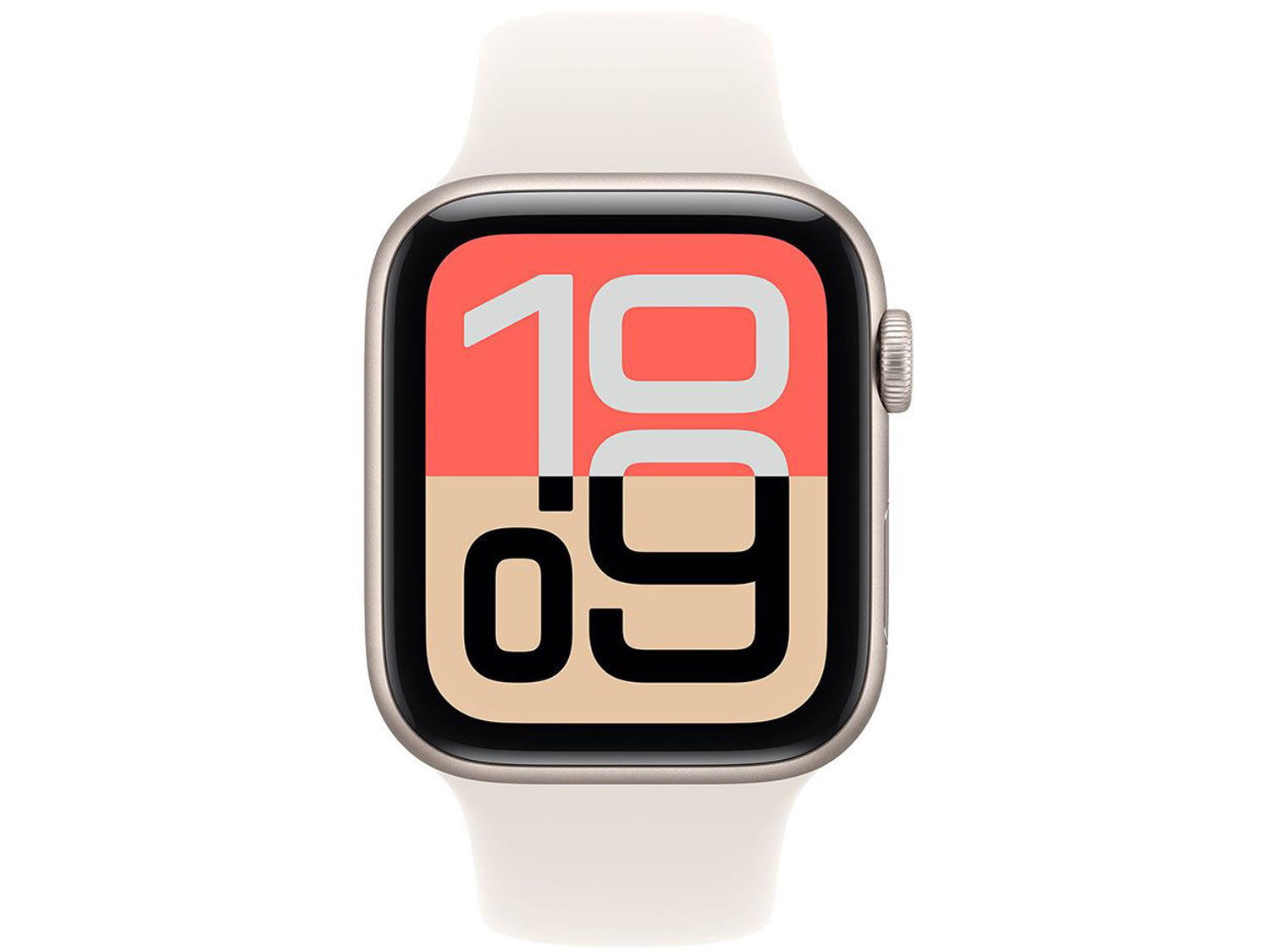 Apple Watch SE 3 GPS + Cellular 44mm Starlight Aluminium Case with Starlight Sport Band - M/L