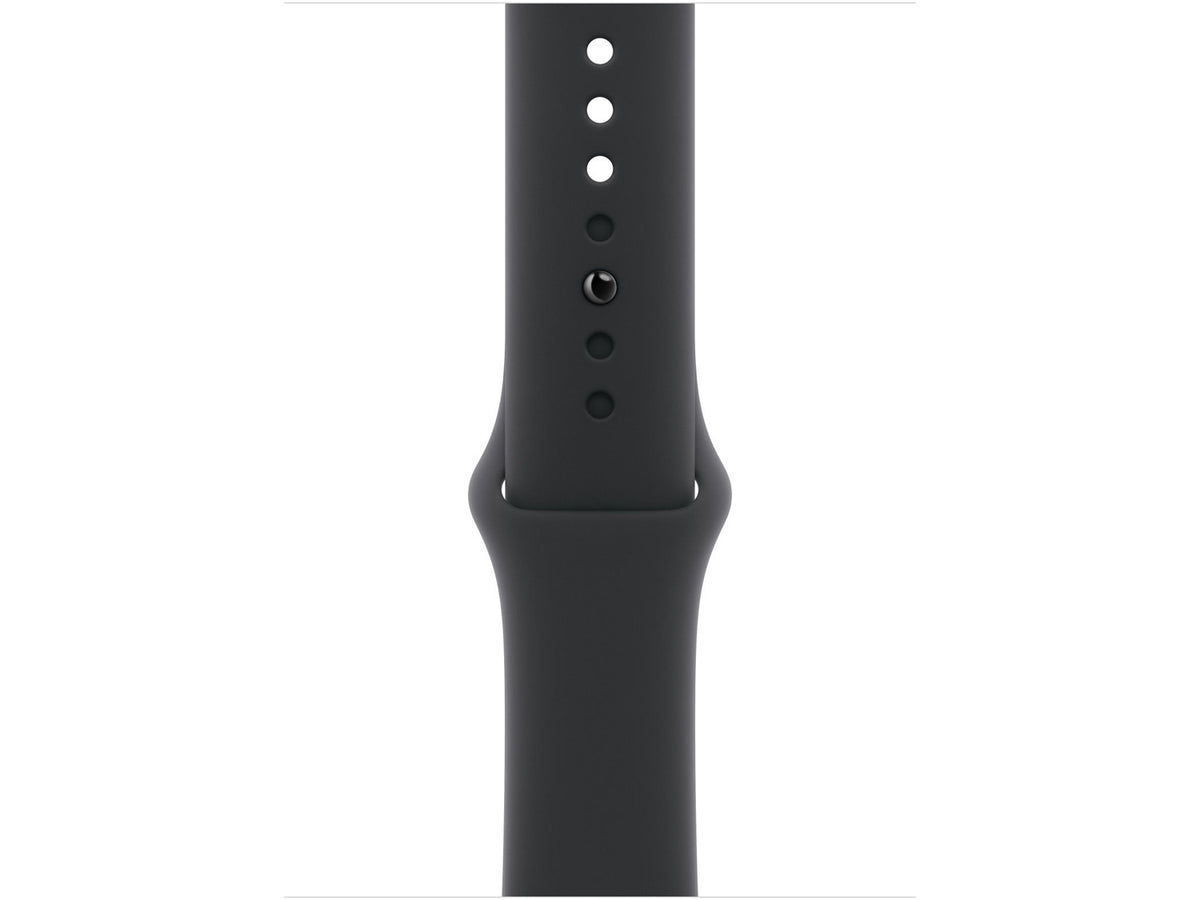 Apple Watch Series 11 GPS 46mm Jet Black Aluminium Case with Black Sport Band - S/M