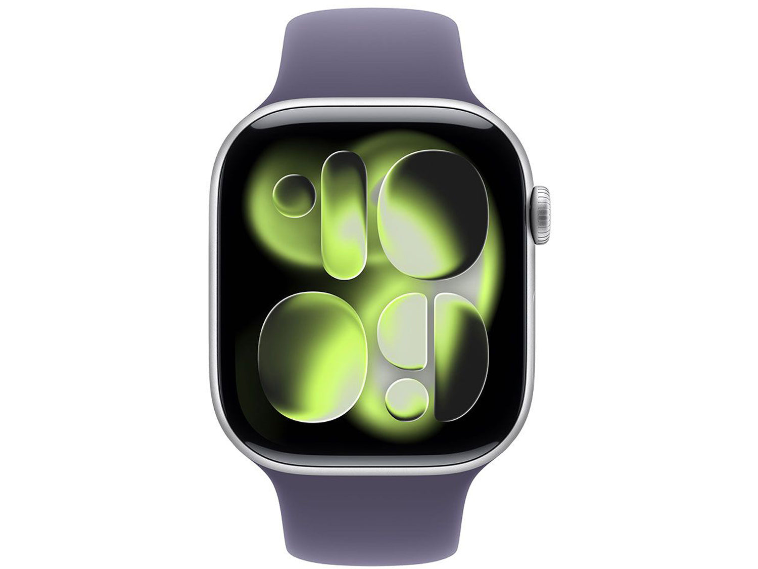 Apple Watch Series 11 GPS + Cellular 42mm Silver Aluminium Case with Purple Fog Sport Band - S/M
