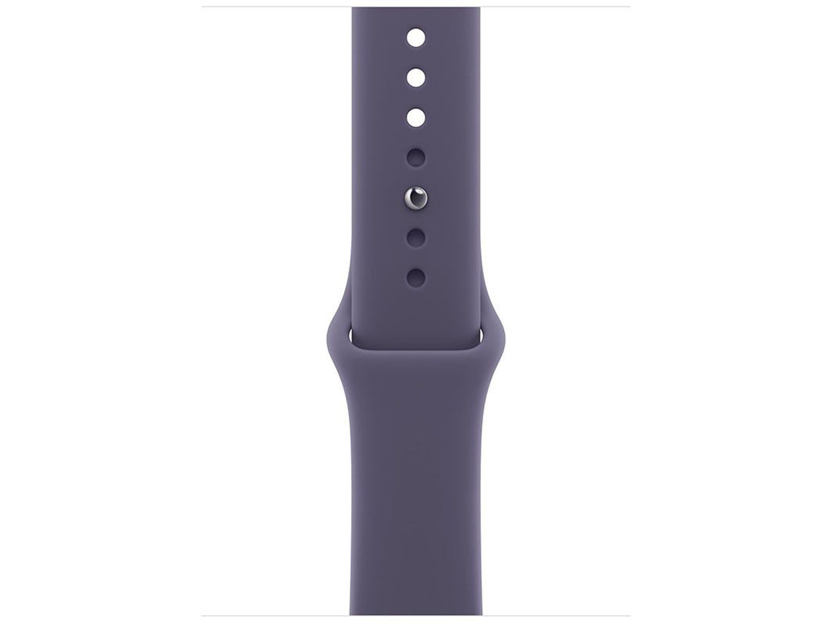 Apple Watch Series 11 GPS + Cellular 46mm Silver Aluminium Case with Purple Fog Sport Band - M/L