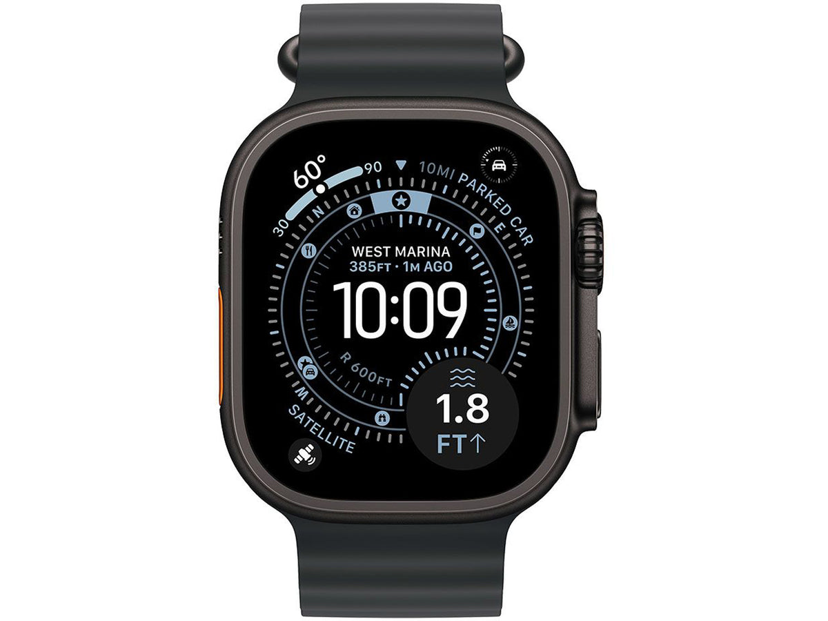 Apple Watch Ultra 3 Cellular 49mm Black Titanium Case with Black Ocean Band