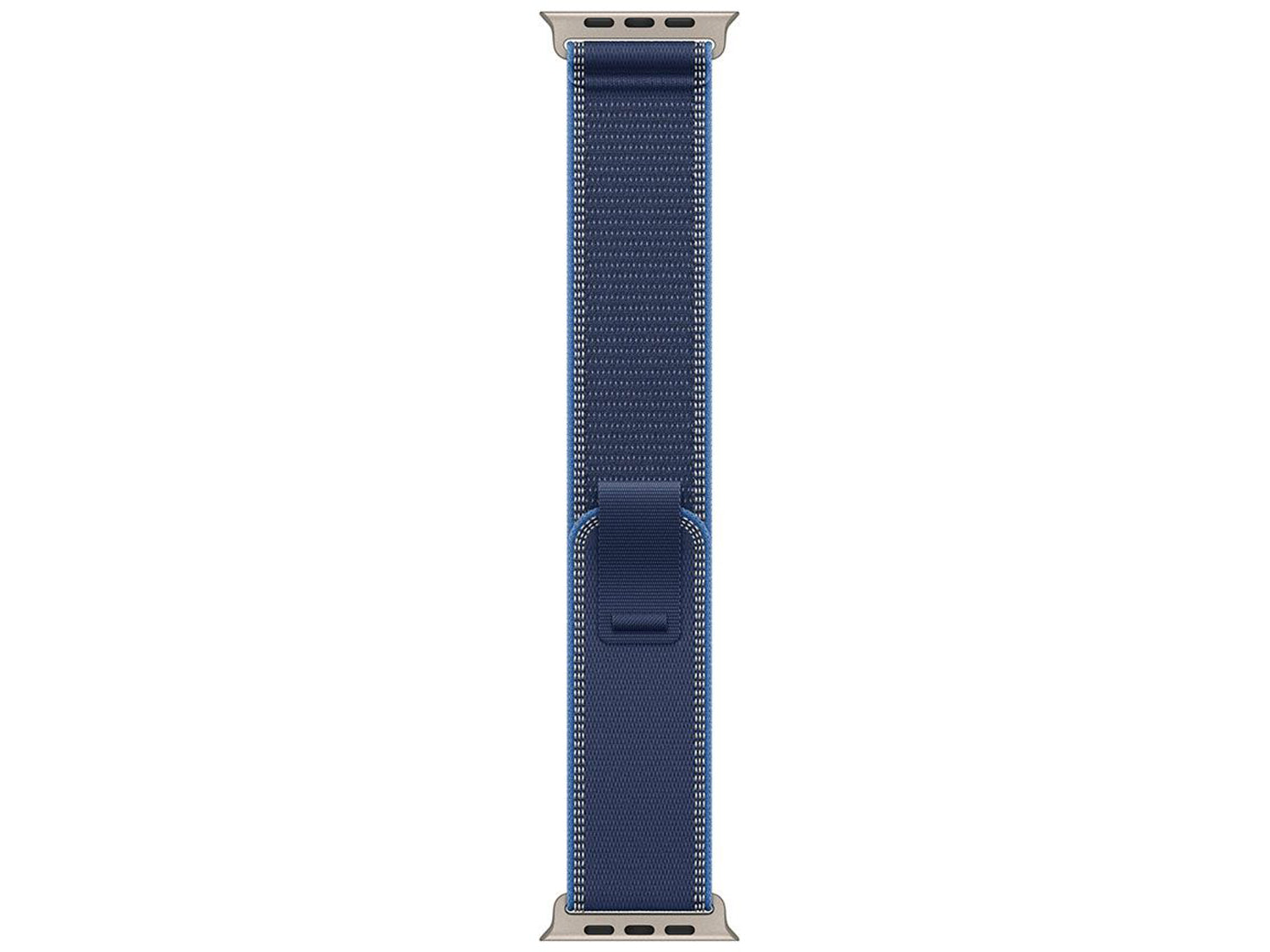 Apple Watch Ultra 3 Cellular 49mm Natural Titanium Case with Blue/Bright Blue Trail Loop - M/L