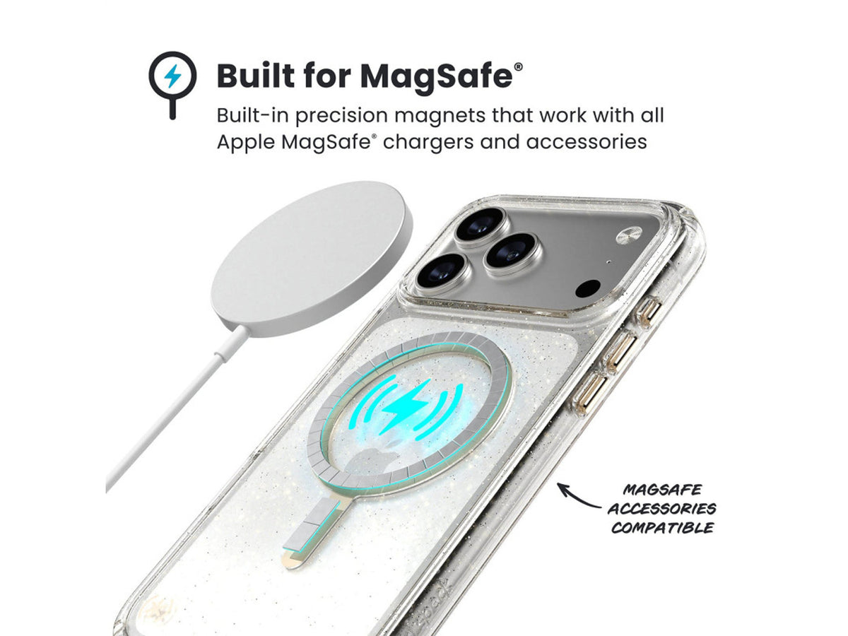 Speck iPhone 17 Pro, Presidio Lux MagSafe, Glitter