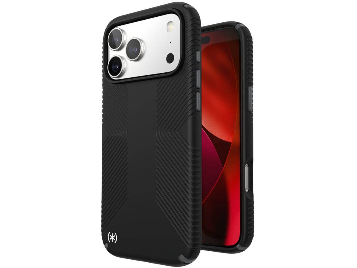 Speck iPhone 17 Pro Max, Presidio2 Grip, MagSafe, Black