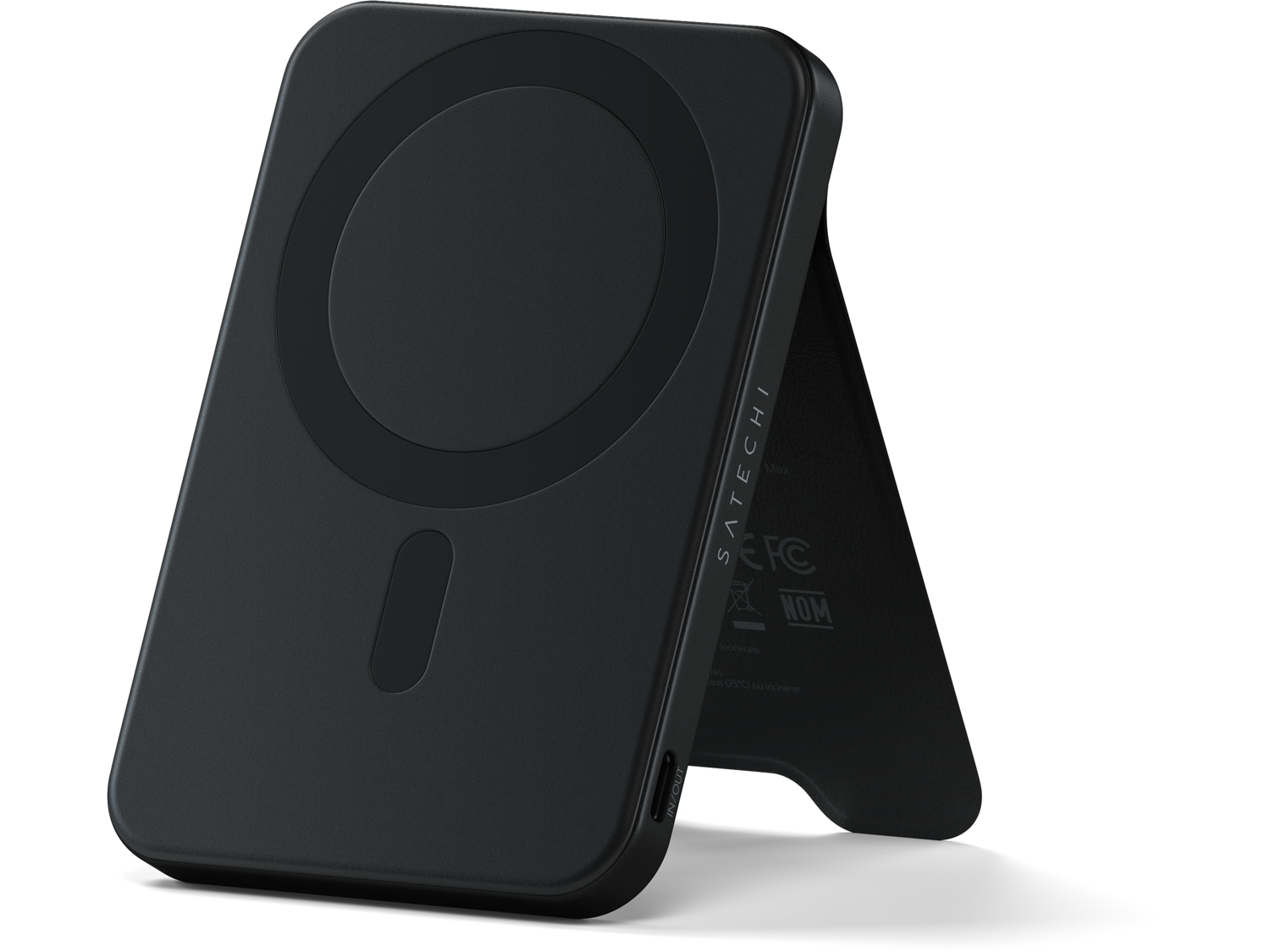 Satechi Qi2 5K Magnetic Power Bank with Stand - Black