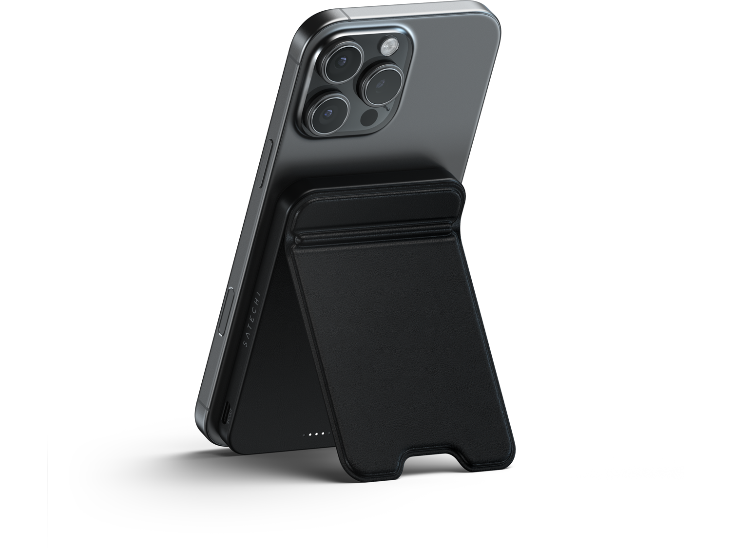 Satechi Qi2 5K Magnetic Power Bank with Stand - Black